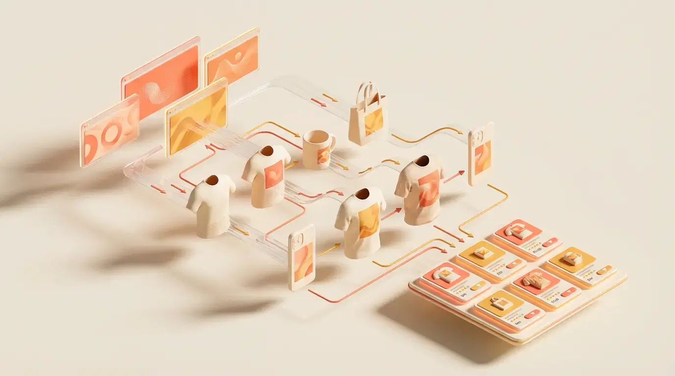 AI-powered print on demand workflow