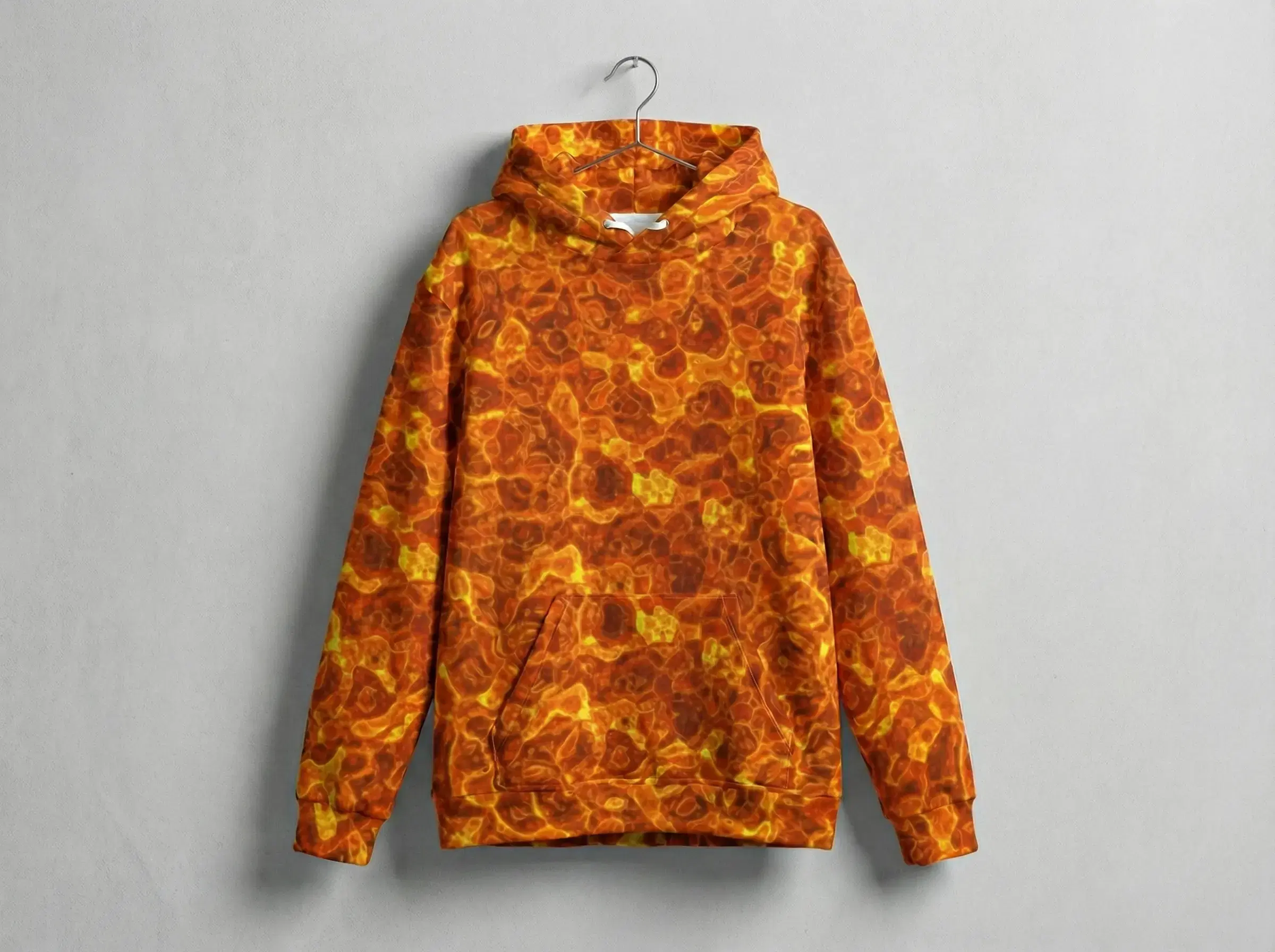 Product flat mockup matched to real blank fabric