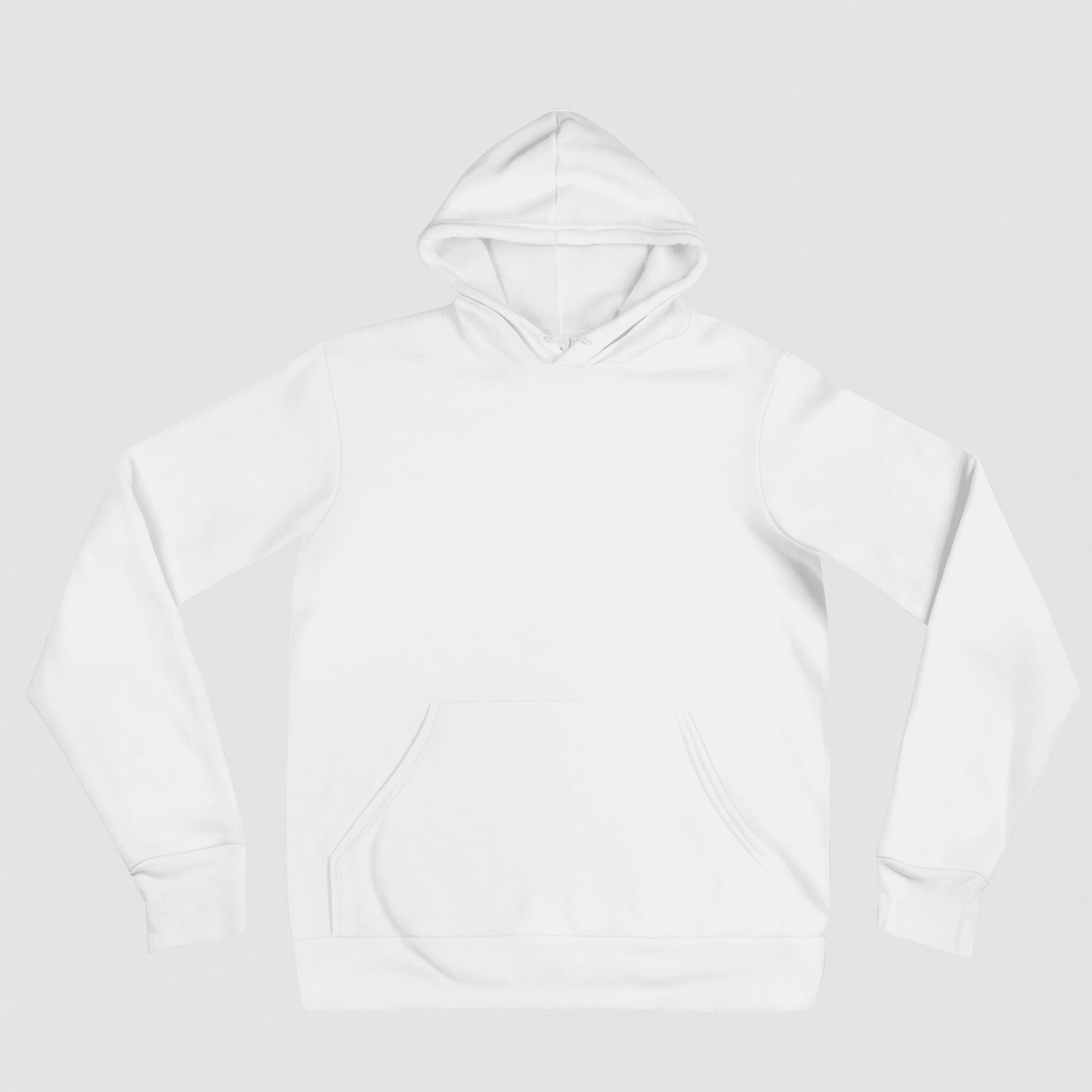 Bella + Canvas 3719 Unisex Sponge Fleece Pullover Hoodie, White front