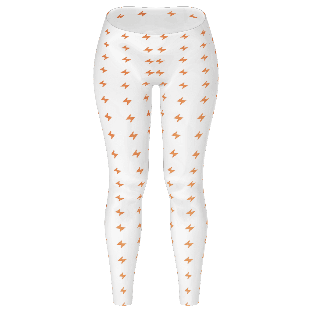 Printful 189 All-Over Print Leggings, White front