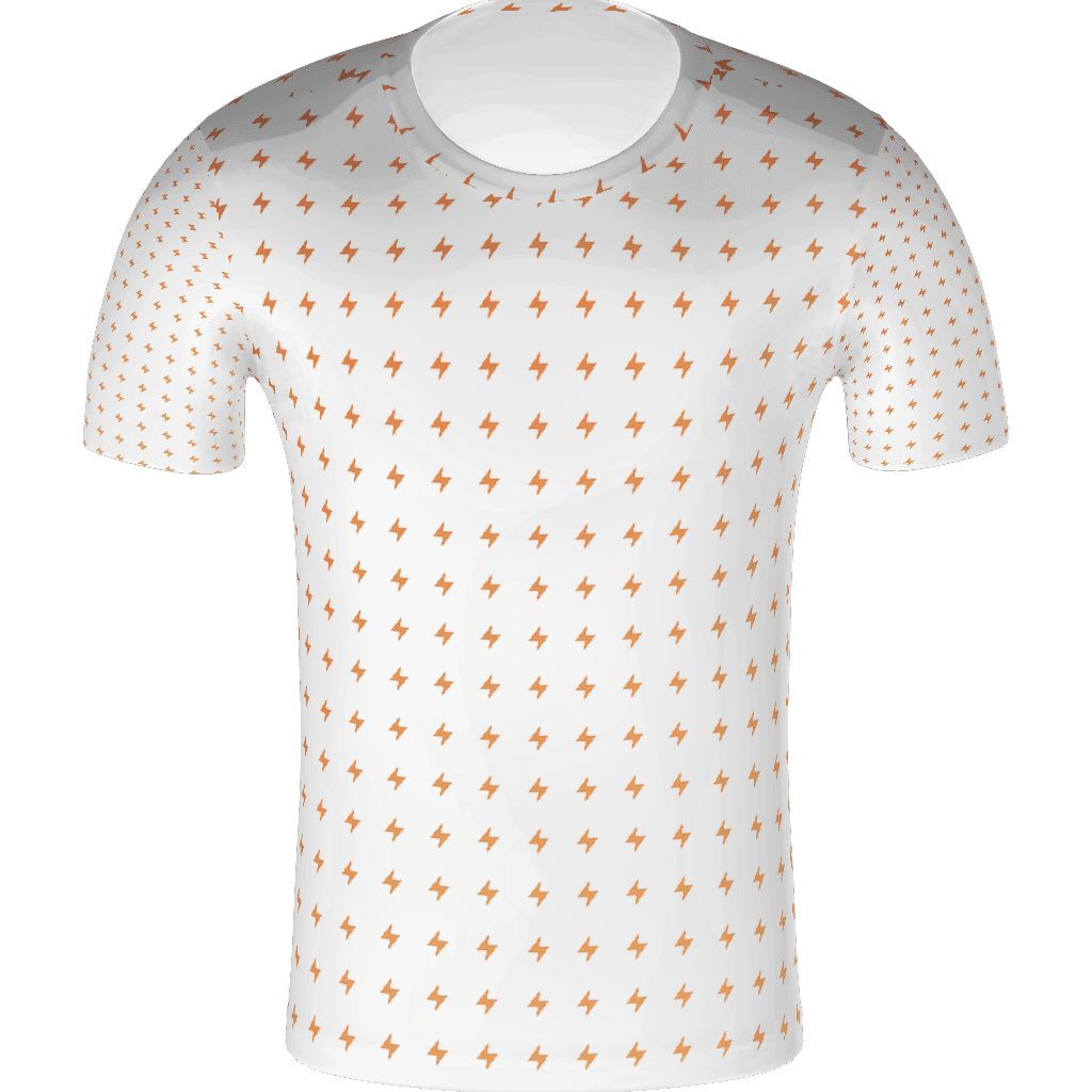 Printful 257 All-Over Print Men's Crew Neck T-Shirt, White front