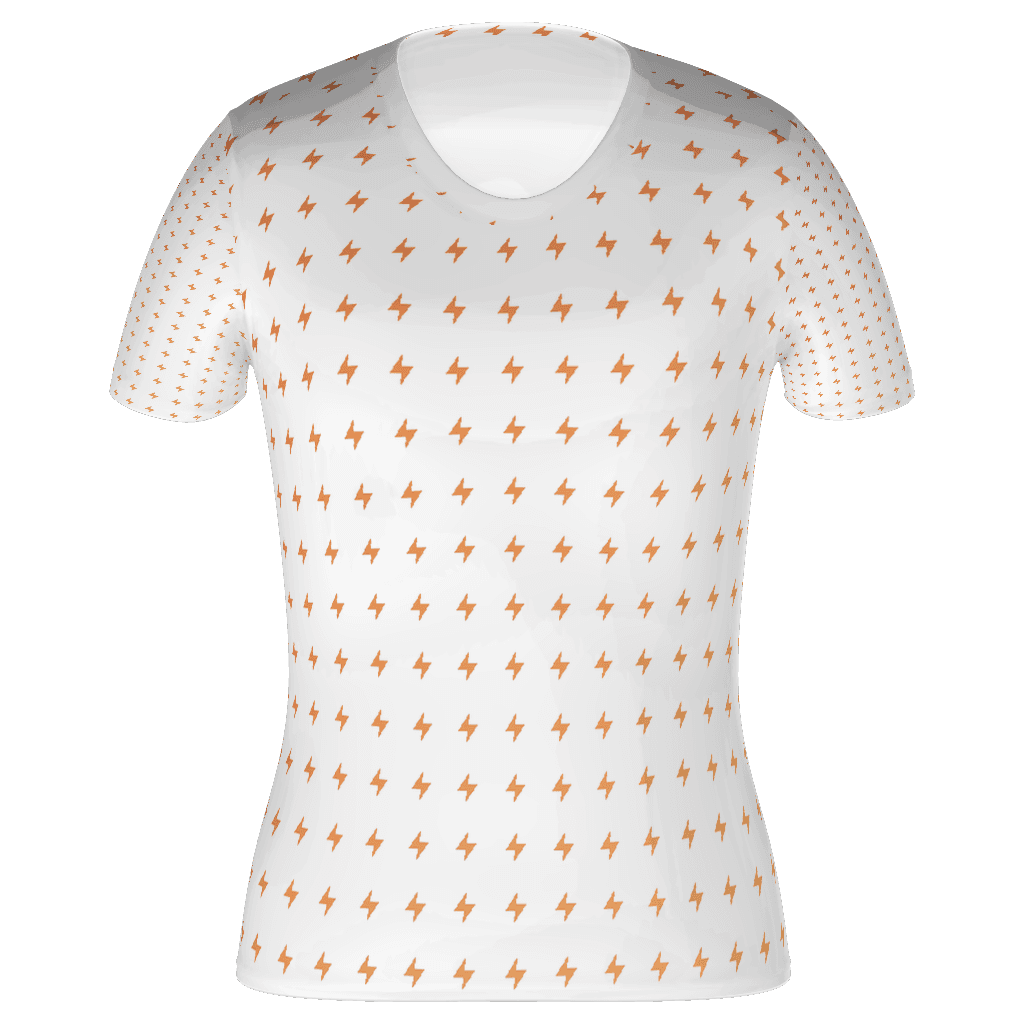 All-Over Print Women's Athletic T-Shirt, White front