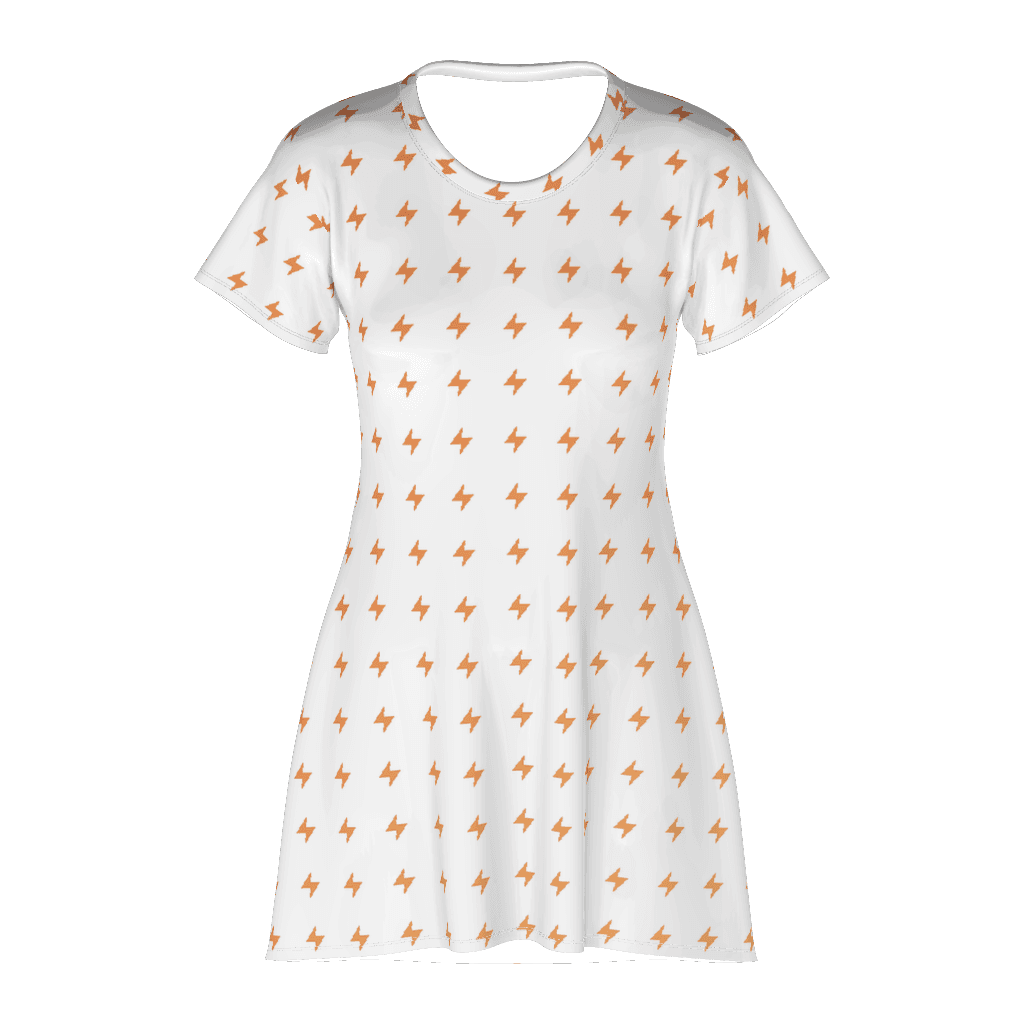T-shirt Dress, White front