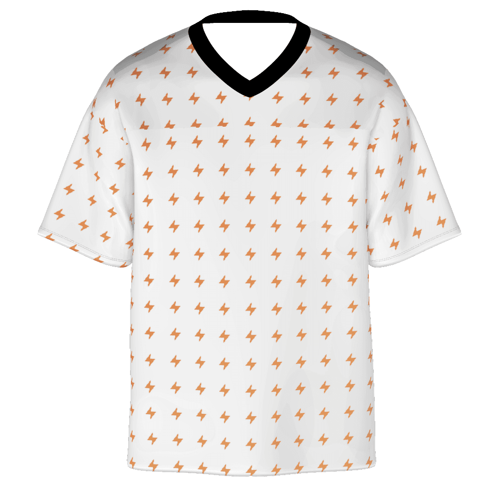 Unisex Football Jersey (AOP), White front