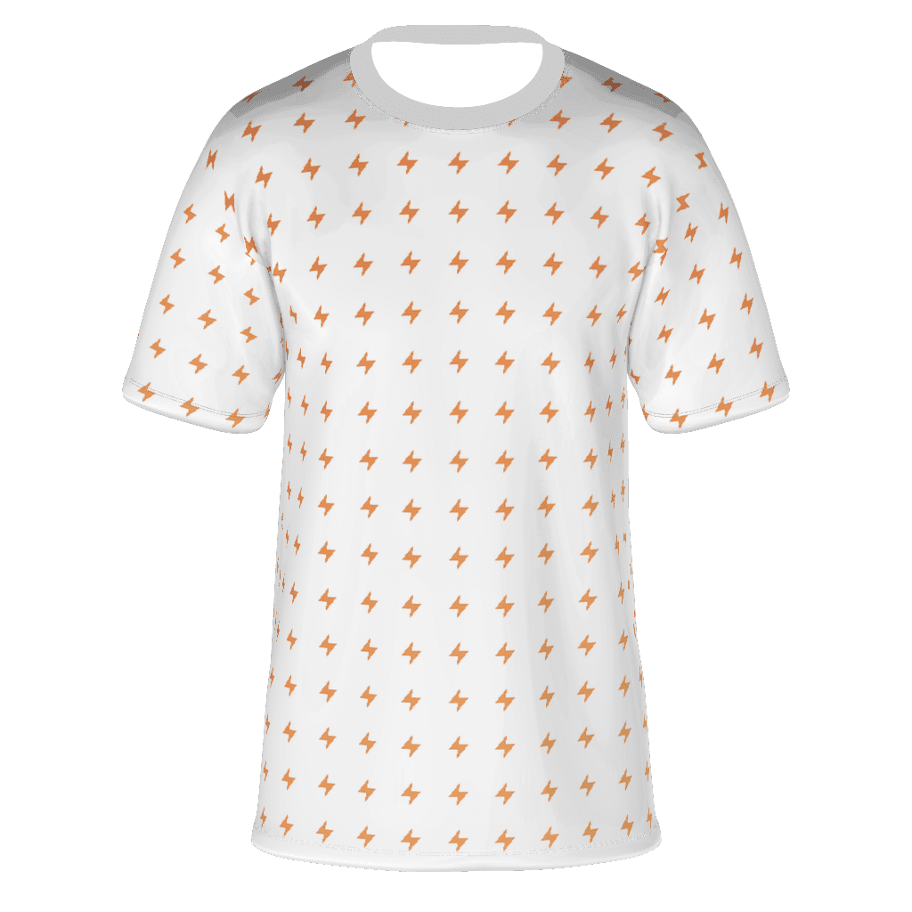 Unisex Cut & Sew Tee (AOP), White front