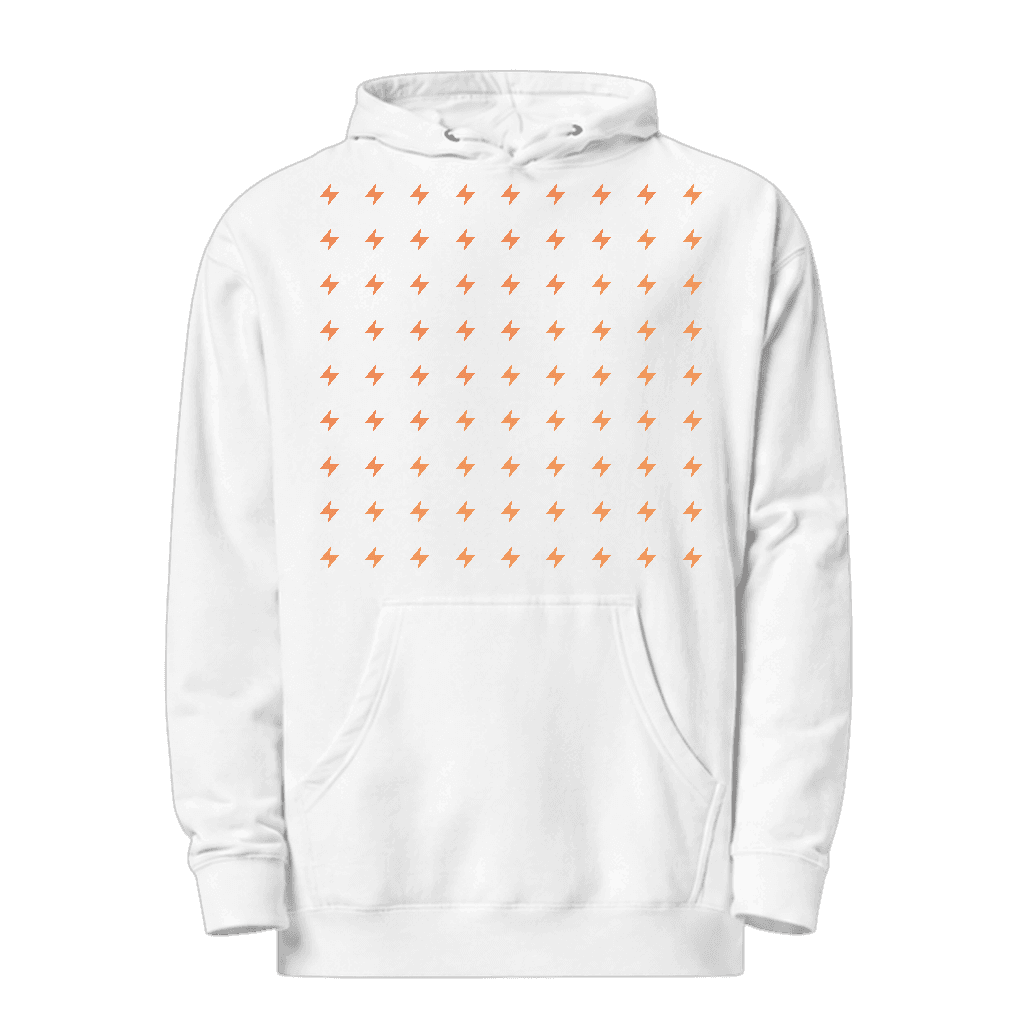 Independent Trading Co. SS4500 Midweight Hooded Pullover Sweatshirt, White front