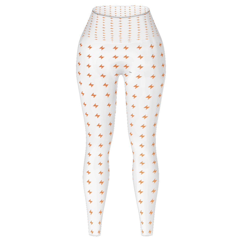 Printful 242 All-Over Print Yoga Leggings, White front