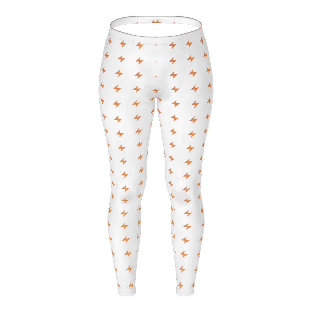 Women's Casual Leggings (AOP), White front